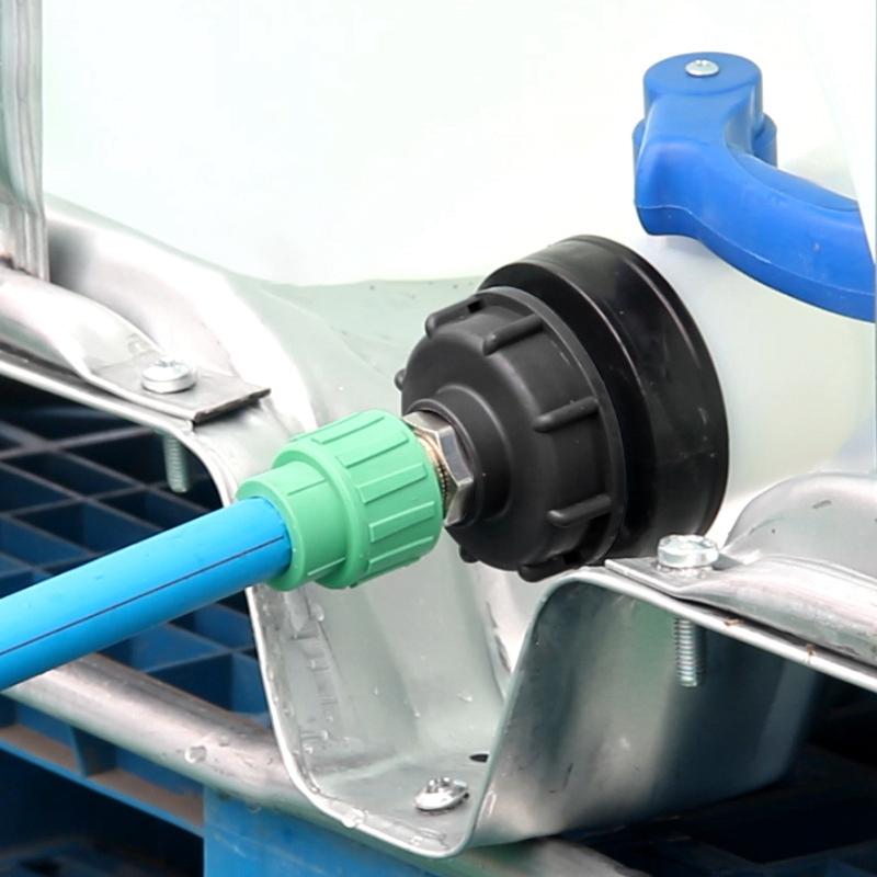 IBC Tank Adapter Tap Connector Replacement 1/2" 3/4" 1" Female Thread To S60X6 Valve Faucet Adapter Garden Irrigation Accessorie
