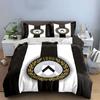 Black-white stripes, Udinese logo. Bedding sets Duvet cover sets Duvet covers Pillowcases(1 * Duvet Cover 2 * Pillowcases without duvet insert)