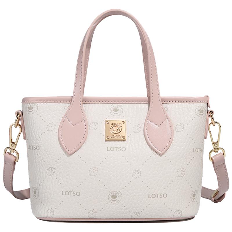 New Disney Lotso PVC Shoulder Bag, Crossbody Bag, Handbag Regular Women's Pink BMK-72649