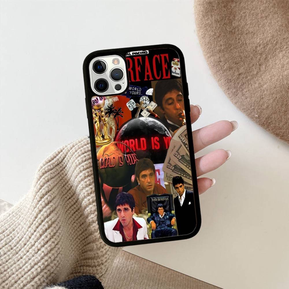 Vintage Classic S-scarface Phone Case For IPhone 11 12 13 14 15 16 17 Pro Max Plus PC+TPU Shockproof Shell