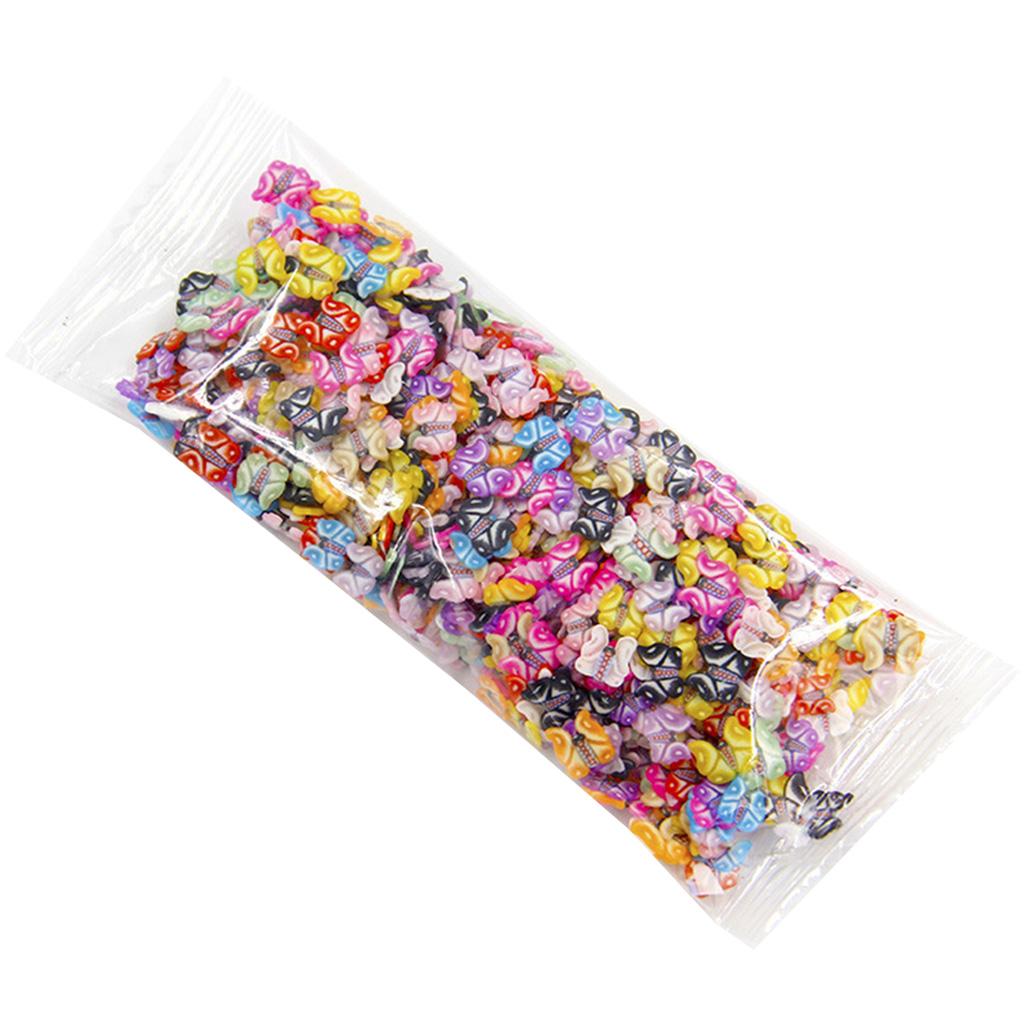 1000Pcs 3D Tiny Mixed Shapes Animal Love Heart Feather Ties Cake Stars for Butterfly Fruit Leaf Clay Resin Fillings Set