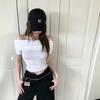 One-word Shoulder Short-sleeved T-shirt Women's Summer Sexy Babes Chic Slim-fitting Waist Short Temperament Versatile Top