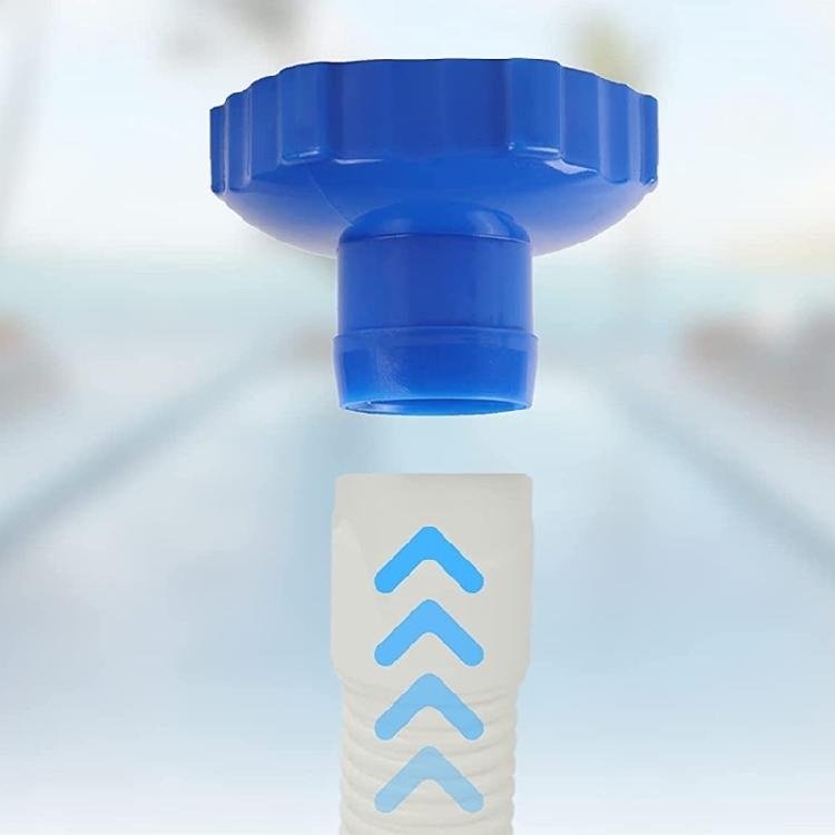Above Ground Pool Hose Adapter Set for 1 1/4 and 1 1/2 Inch Hoses, Pool Vacuum Connector Kit with Metal Bands for Routine Cleaning Support