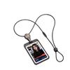 Double-Sided Transparent ID Card and Badge Holder with Round Silicone Lanyard