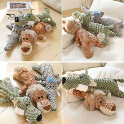 Giocattoli di peluche per cani per masticatori aggressivi Giocattoli squittenti per cani per alleviare l'ansia Giocattoli da masticare per cani durevoli e indistruttibili per il tempo libero e il comfort