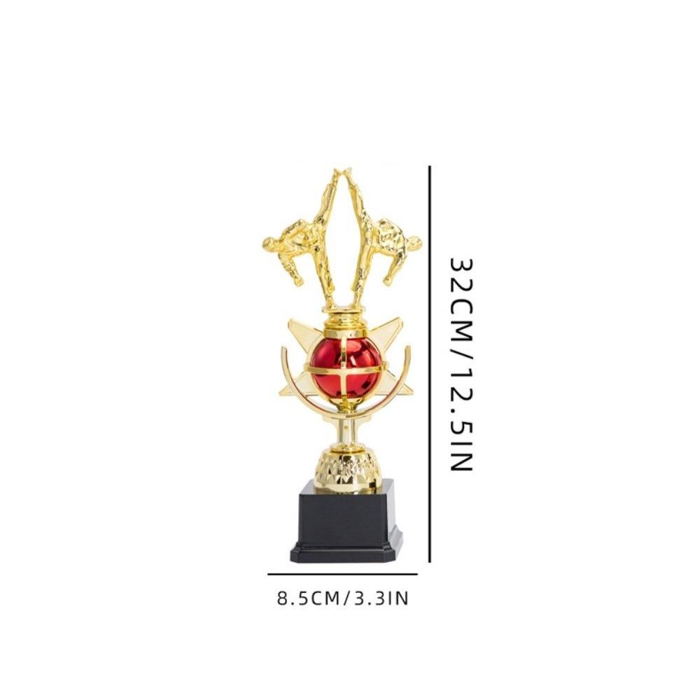 Neue Gold Gold Pokal Auszeichnungen Kunststoff Schule Belohnungsmaterial Preisbecher Krone Handwerk Souvenirs Sport Sieger