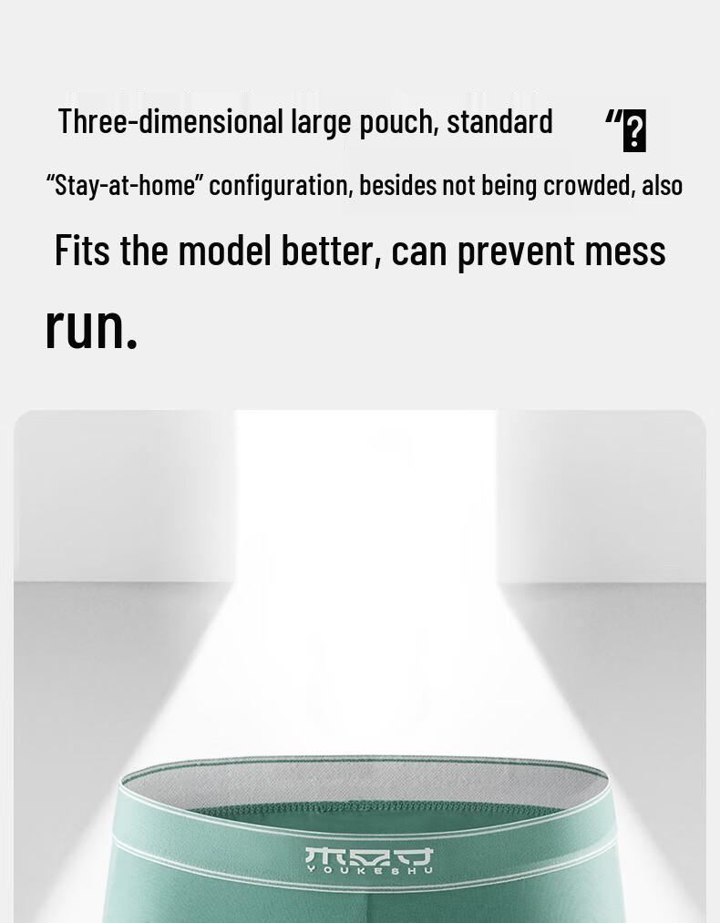 YOUKESHU Men's 50-Count Cotton Anti-Bacterial Boxer Briefs Multi-Pack