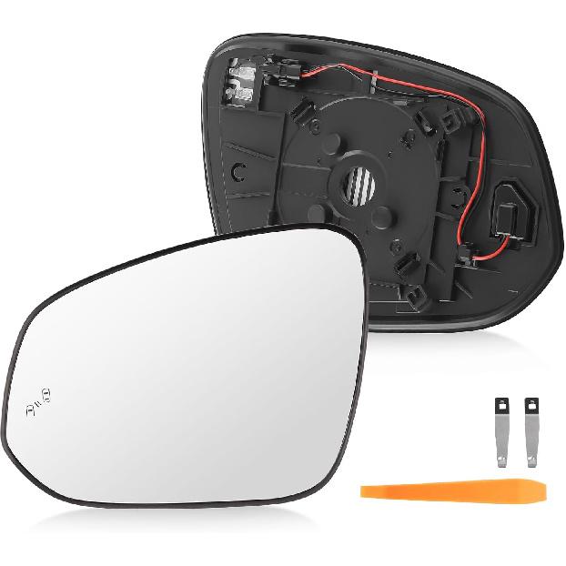 maXpeedingrods Passenger Side Power Heated Mirror Glass Replacement for Toyota RAV4 2013-2018, for Toyota Tacoma 2016-2021, with Blind Spot Detection