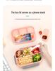 Set da 16 pezzi di portapranzo bento in plastica per studenti con scomparti adatti al microonde e stuzzicadenti per frutta