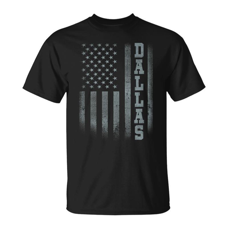 Patriotic Usa Flag Dallas Dallas Apparel Co T-Shirt