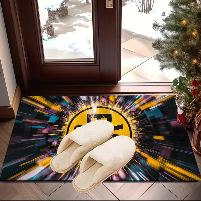 Borussia dortmund Area Rug for Office, Chair Rug, Decorative Carpet Livingroom Mat, Large Size Fan gifts Christmas gifts