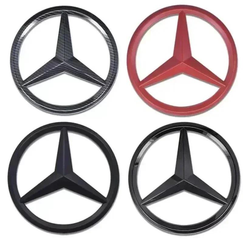 1Pcs ABS Car Front Grille Badge Decal Cover Emblem For Mercedes Benz W204 W205 W210 W211 W212 W213 C E Class GLA GLK ML GLC GLE OP3