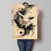 Japanese Anime Canvas Paintings Pokemon Umbreon Retro Style Cartoon Picture Modern Home Living Room Children's Room Decor Poster