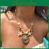Bohemian Seashell Pendant Necklace With Starfish Beads For Women Summer