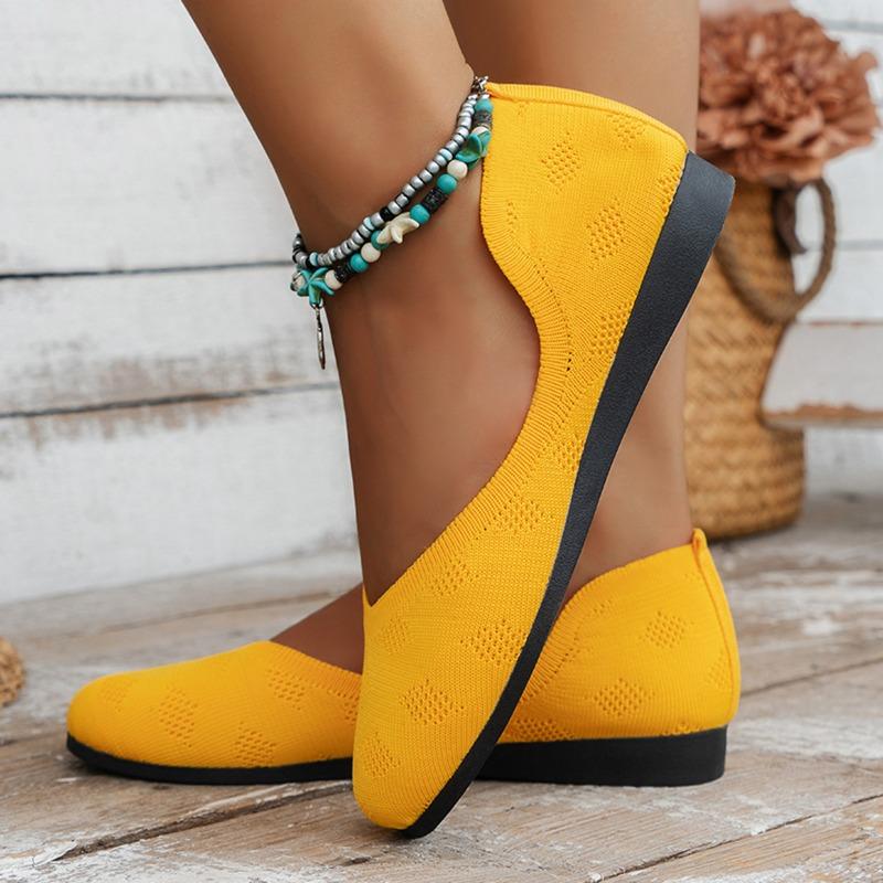 Summer New European and American Foreign Trade Large Size Round Head Flat Sole Single Shoes Women's Shallow Mouth Doudou Shoes Casual Shoes