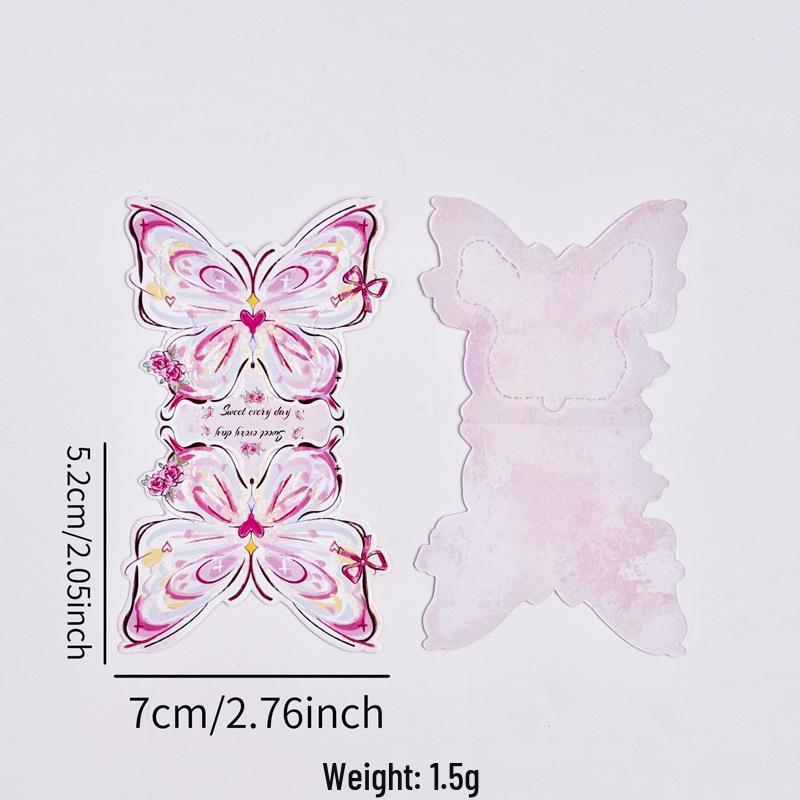 Aesthetic Butterfly Tear-off Message Card: Perfect for Birthdays, Anniversaries, Friends & Couples