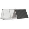 VidaXL Rabbit Cage, Rabbit Hutch with Hinged Door, Rabbit House, Garden Animal Enclosure, Anthracite Steel 171536