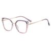 Anti Blue Light Women's Prescription Reading Glasses TR90 Ultralight Metal Frame Fashion Gradient Computer Eyeglasses
