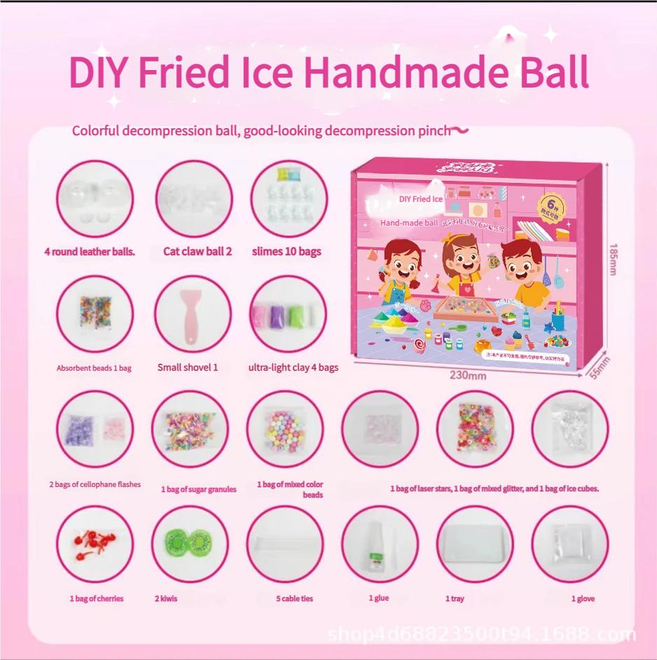 

Diy Squishy Making Kit Cat Paw Glitter Stress Ball Handmade Material Pack Squeeze Fidget Toy Stress Relief Creative Gift For Kid