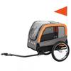 PawHut Dog Trailer Foldable Bike Trailer with Safety Reflectors for Small and Medium Dogs Up To 20 Kg Orange