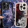 Snow Snowflake Winter Phone Case for iPhone 16 17 Air 16E 15 Pro Max 14 Plus 13 12 Mini Capa Soft Shell Silicone Funda
