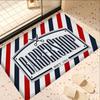 Barber Shop Fashion Floor Mat Rectangle Anti-slip Home Soft Badmat Front Door Indoor Outdoor Mat Welcome Doormat