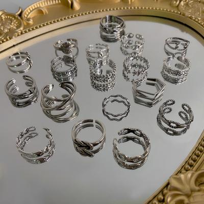 Koreanischer Hip Hop Retro Ring Einfach Damen Römische Ziffern Trendig Offener Ring Vielseitig Persönlichkeit Herren