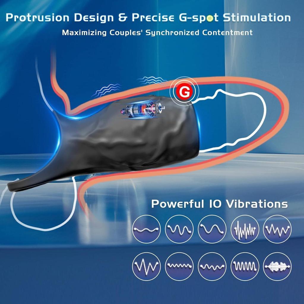 Wolf Warrior Men's Vibrating Penis Ring and Sleeve Vibrator - Adult Erotic Sex Toy