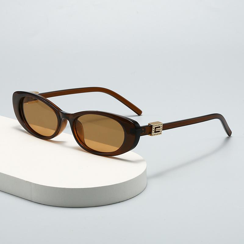 European and American Style Retro Small Frame Sunglasses for Women, High-end Feel, UV Protection Sunglasses