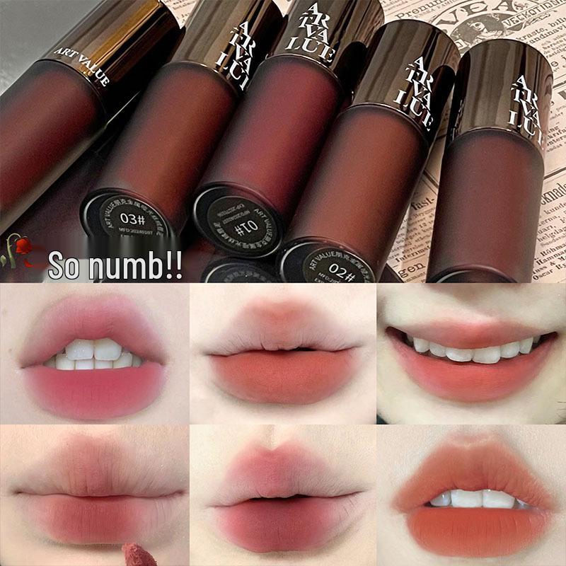 Art Value Matte Velvet Lip Mud: Rich, Long-Lasting Color Lipstick for Women