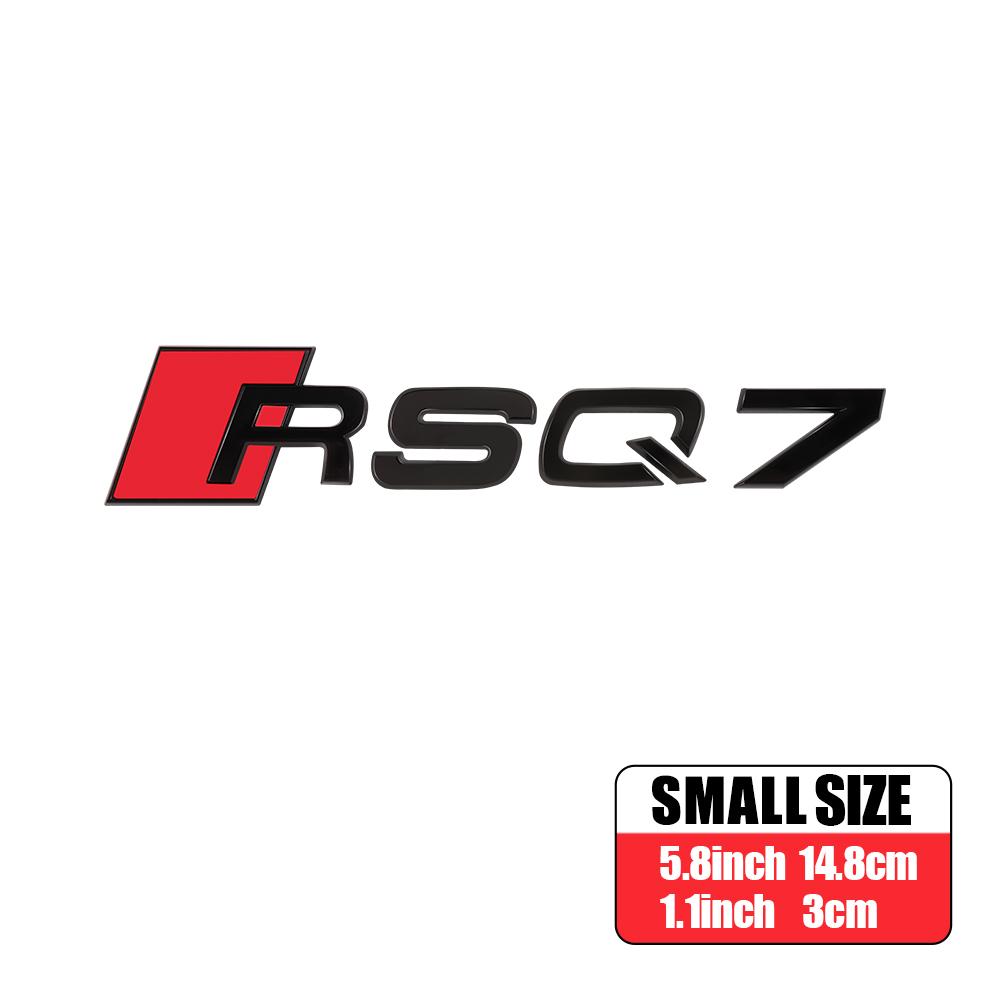 3D ABS Auto Body Rear Trunk Decoration Sticker Car Styling Emblem Decal Refit Accessories For Audi RS RSQ3 RSQ5 RSQ7 SQ3 SQ5 SQ7