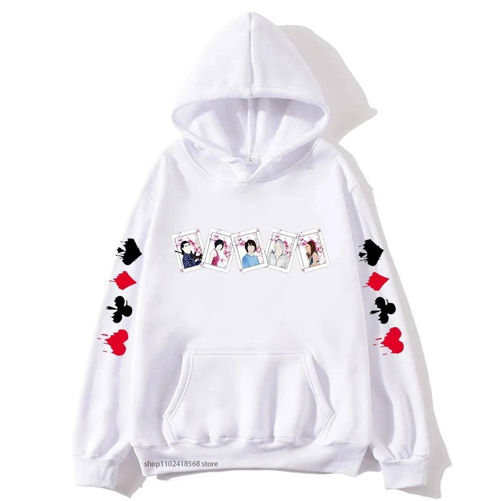 Mikiny Alice In Borderland pro muže ženy postavy karty podzim zima fleece streetwear