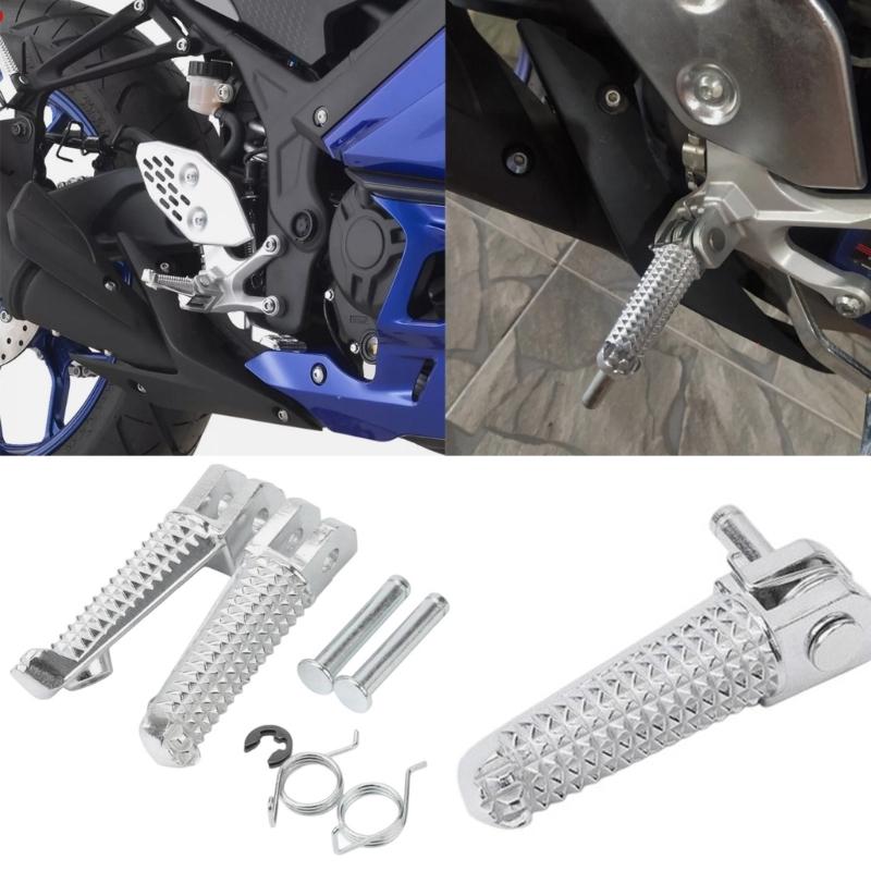Heavy Duty Motorcycle Footrests Non Slip Platform Ergonomic Design Secure Grip Universal Fitment for Multiple Bike Models