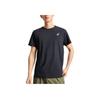 Asics Logo Sports Casual Crew Neck Regular Short Sleeve T-Shirt Men T-Shirts Black 2011D042-001