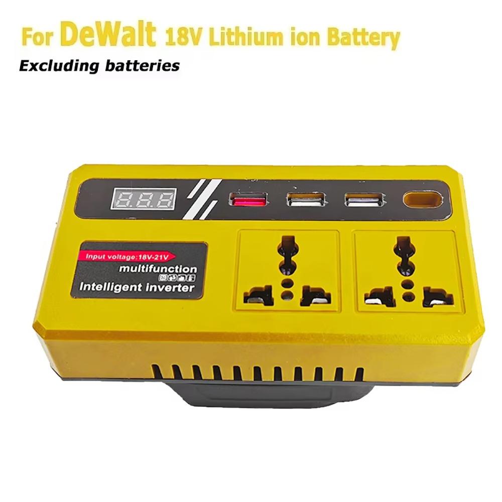 

1 шт. 18 В 20 В до 220 В Інвертор від акумулятора з 4 USB LED Багатофункціональний Розумний Трансформатор Побутовий Подвійний Штекер