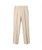 NOTIG One-Pleat Slim Fit Cotton Blend Spandex Pants Beige_Okg1Ptlp195I1