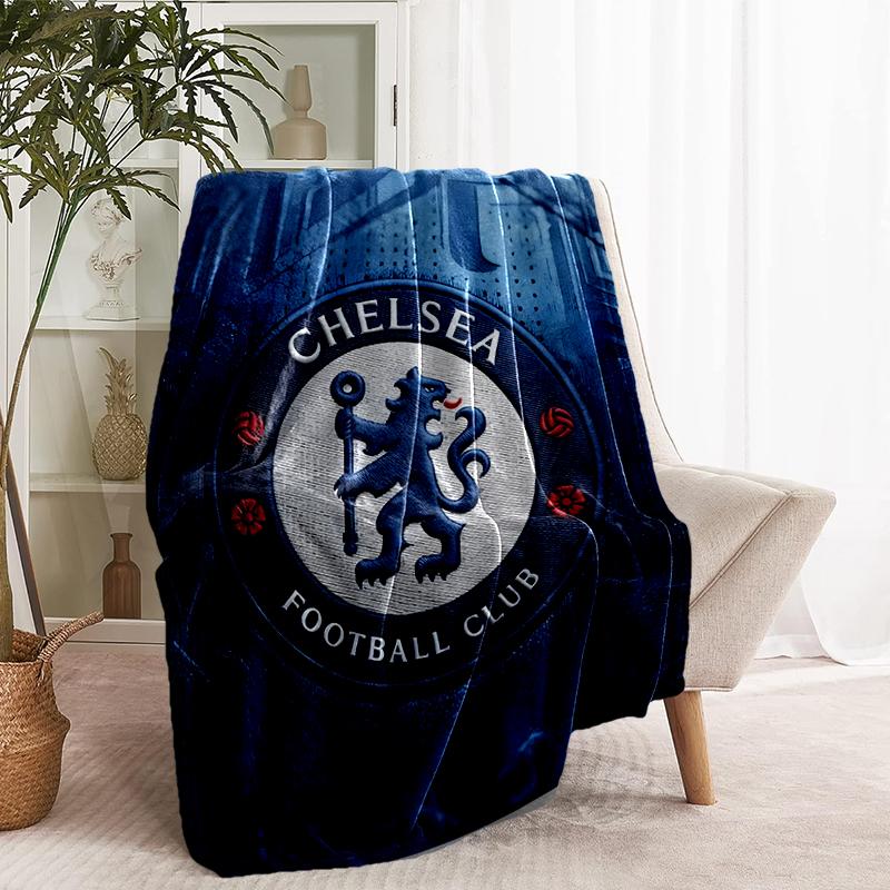 Chelsea F.C Print Blanket - Soft & Comfortable, for Bedroom, Travel, Sofa, Home Decoration - Birthday Christmas Gift for Friend