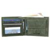 Leather Wallet for Men I Handcrafted I Credit/Debit Card Slots I 2 Currency Compartments I 2 Secret Compartments (Green Hunter)