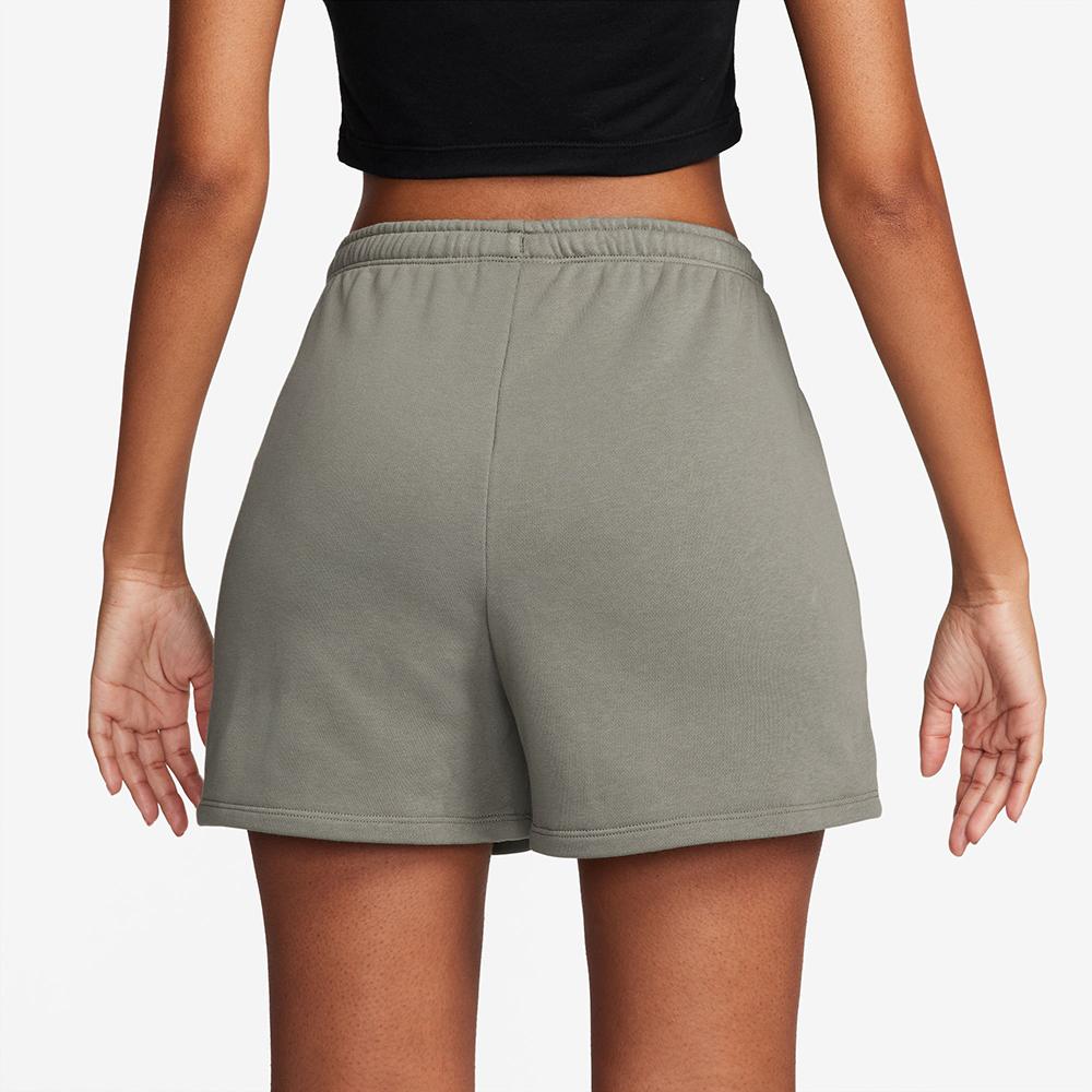 Nike Solid Color Elastic Waist Breathable Versatile Casual Shorts Women Shorts Khaki HF6941-320