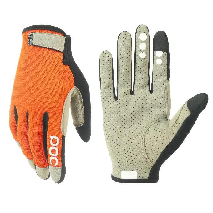 1 Pair Anti-Slip Protective Motorcycle Gloves for Cycling MTB DH MX Off-Road Outdoor Sports Unisex Men Women Riding Gear S оранжевый