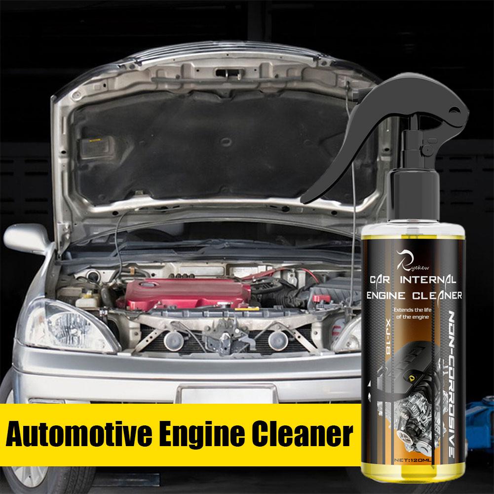 Car Engine Bay Cleaner Powerful Decontamination Cleaning Detailer Detergent Auto Product Car Cleaning Compartment 120ml Eng H0U1