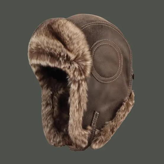 

WTEMPO Мужские и женские зимние утепленные шапки-бомберы, защитные от холода, уши, ветрозащитные плюшевые пилотские шапки One Size коричневый