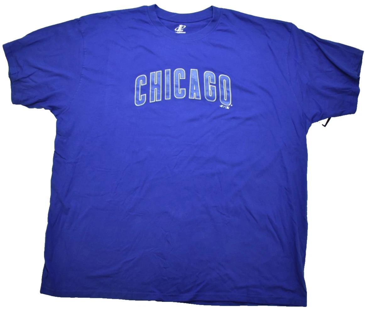 Logo Athletic Mens Big & Tall Chicago Cubs Baseball Blue Shirt NWT 4XL 4XL