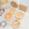 Schmuck-Präsentationsplatte aus Massivholz, Schmuckdesign-Platte, Wenwan Perlen handgefertigtes DIY-Material Armband, Perlenarmband-Tablett.