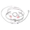 Simple Style Simple Female Personality Knotted Ring Circle Diamond-Encrusted Arrow Bracelet Bracelet Four-Piece Set Bracelet