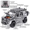 Model de mașină Benz G550 la scară 1/24 de jucărie, mașină de jucărie cu tragere înapoi cu sunet și lumină pentru copii, copii mici, băieți, fete, colecție de cadouri