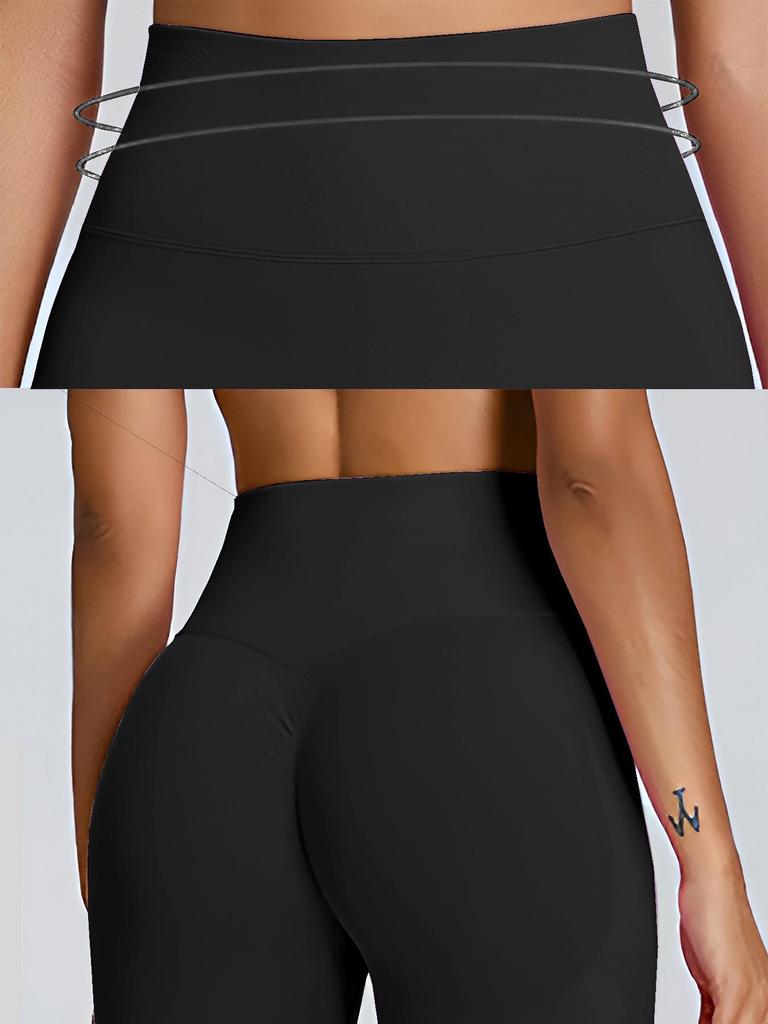 European Seamless Peach-Enhancing Yoga Suit Set: Women's Flare Fitness & Casual Wear