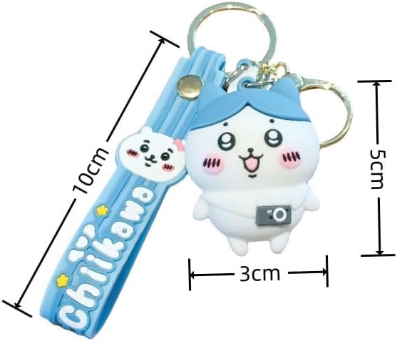 Chiikawa Rabbit Mini Mascot Set of 6 x Cute and Perfect Gift [AZUSA] Keychains, 3, 3cm, Stylish, (A) [Product Code]