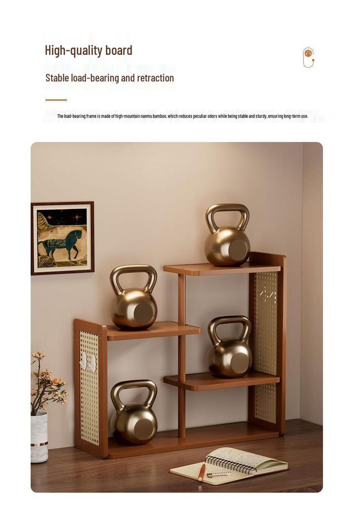Ancient Style Multi-layer Desktop Bookshelf & Storage Rack