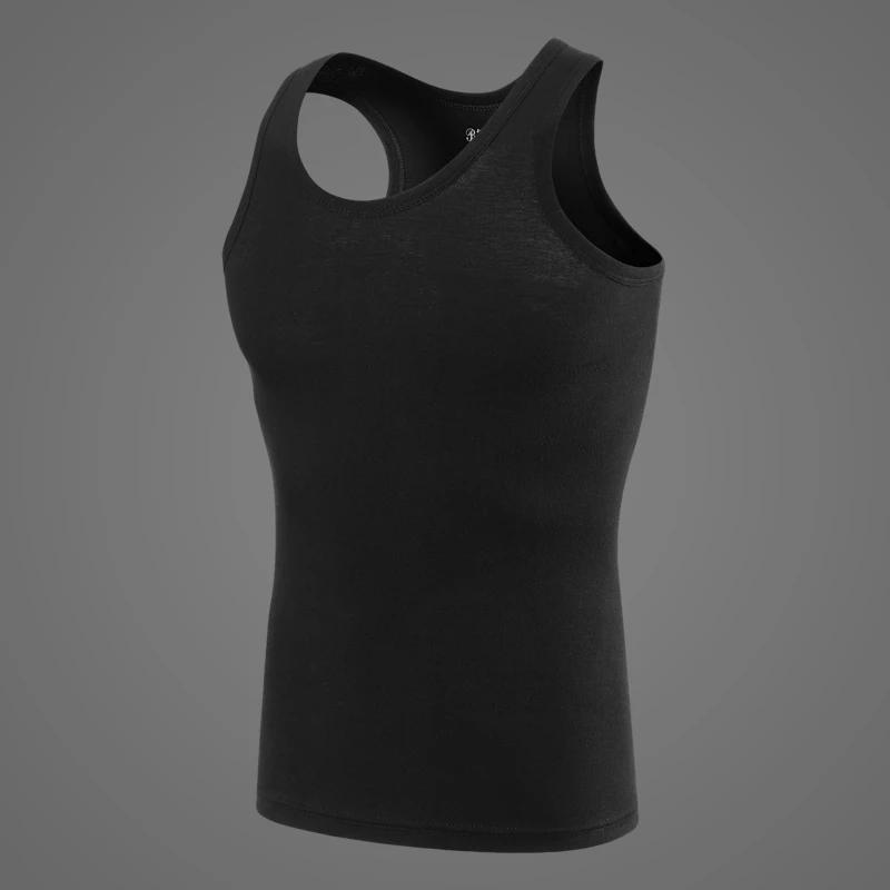 2025 New Men's Summer Lightweight Cotton Tight Vest Sports Casual Family Pajamas Outdoor Tight Top Breathable Quick Drying Vest